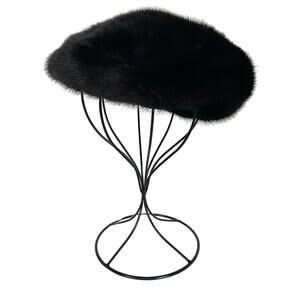 Almar Creation Vintage Fur Hat Women’s Black